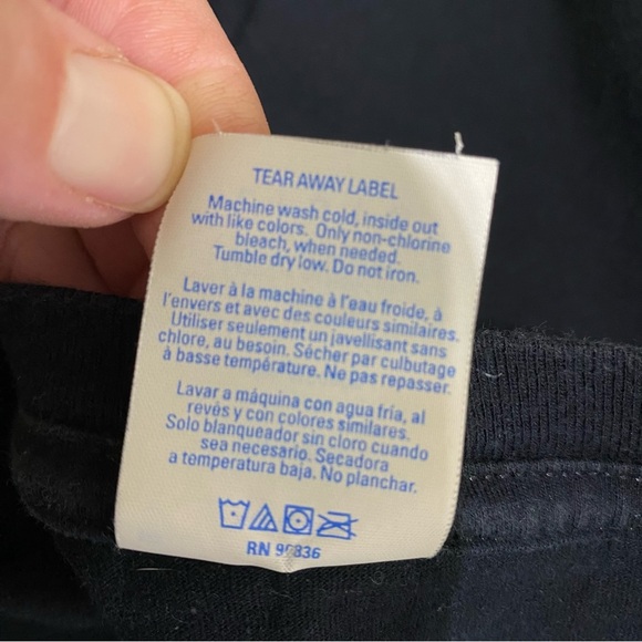 Rockport Strong Men’s Texas Flag Black Tee - Picture 4 of 8